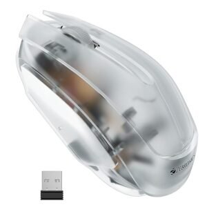 ZEBRONICS Clear Wireless Mouse with 2.4GHz Wireless Technology,