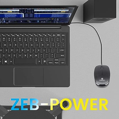 Zebronics Zeb-Power Wired USB Mouse,