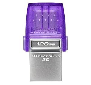 Kingston DataTraveler microDuo 3C 128GB USB-C & USB-A Flash Drive