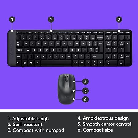 Logitech MK215 Wireless Keyboard Mouse