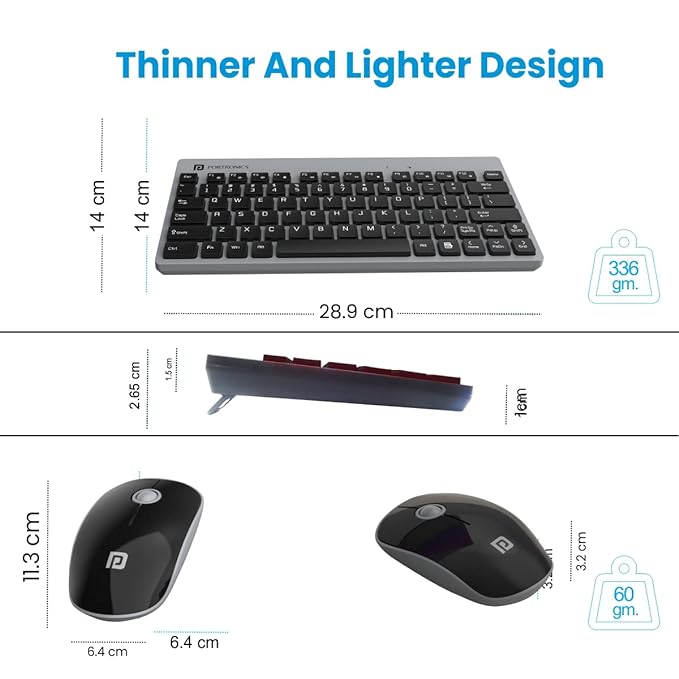 Portronics Wireless Keyboard and Mouse