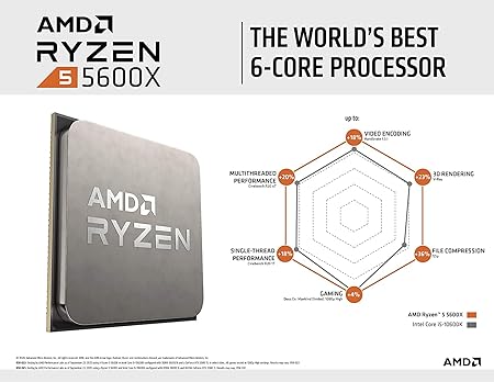AMD Ryzen 5 5600X Desktop Processor