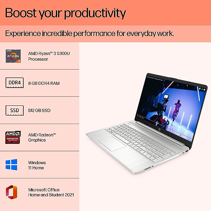 HP 15s AMD Ryzen 3 5300U Laptop