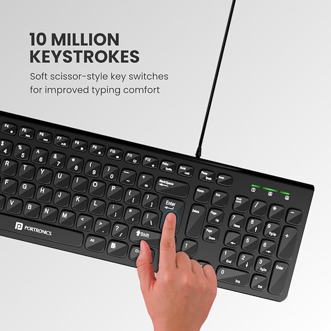 Portronics Ki-Pad 2 USB Wired Keyboard