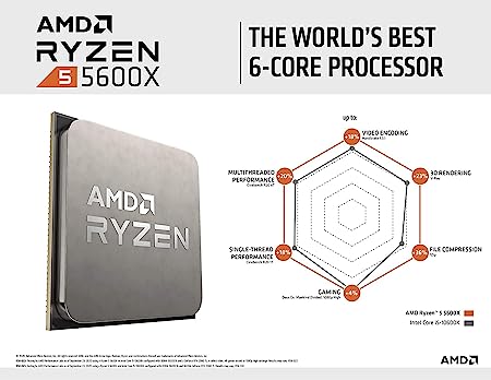 AMD Ryzen 5 5600X Desktop Processor