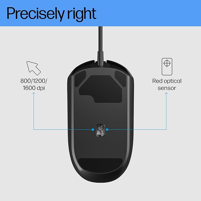 HP M070 Ergonomic Wired Mouse