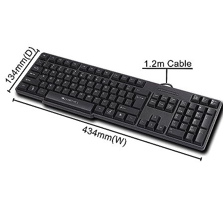 ZEBRONICS Zeb- K35 USB Wired Keyboard