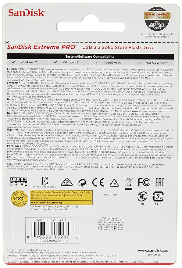 SanDisk Extreme USB 3.2 Flash Drive