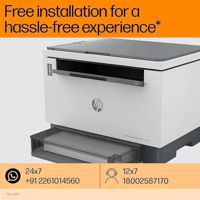 HP Laserjet Tank MFP 1005W Wireless Print