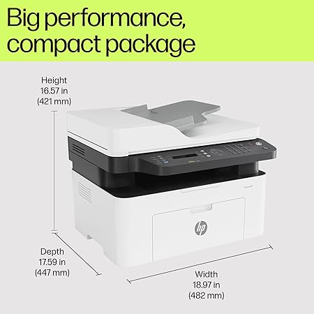 HP Laser MFP 1188fnw Wireless Print