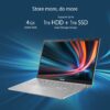 ASUS VivoBook 15 (2021), 15.6-inch (39.62 cm) HD, Dual Core Intel Celeron N4020, Thin and Light Laptop (4GB RAM/256GB SSD/Integrated Graphics/Windows 11 Home/Transparent Silver/1.8 Kg), X515MA-BR011W