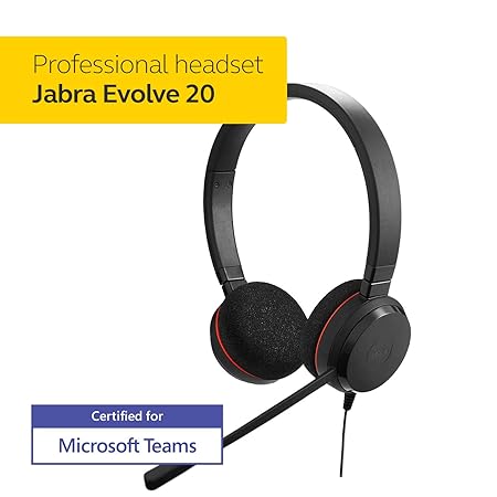 Jabra Evolve 20 Ms Stereo in Ear