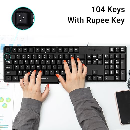 Zebronics Wired Keyboard Mouse