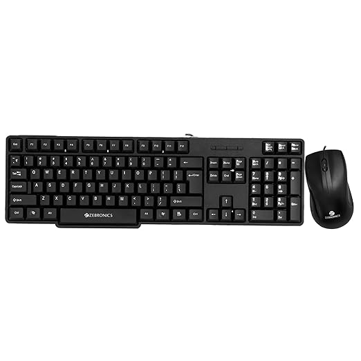 Zebronics Wired Keyboard Mouse