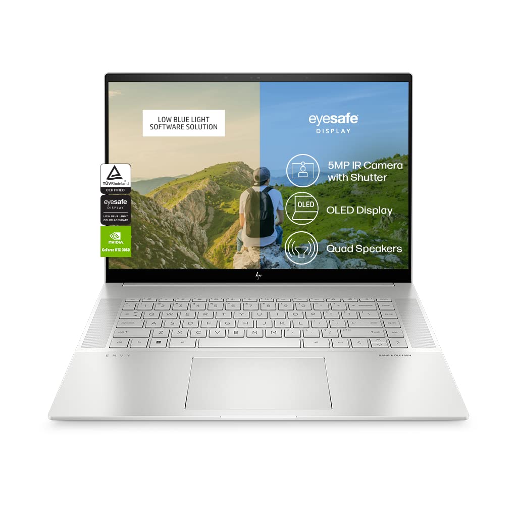 HP Envy 12th Gen Intel Core i9-16 inch(40.6cm) UHD+OLED Multi-Touch Eye Safe Display (32GB RAM/2TB SSD/400 nits/Win 11/GeForce RTX 3060 6GB Graphics/5MP IR Camera/Alexa/B&O/MSO/1.32Kg) 16" h0026tx