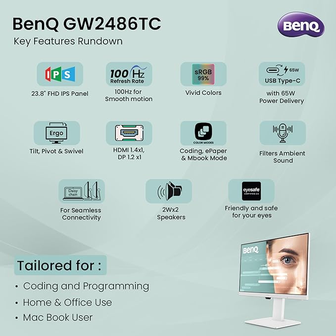 BenQ GW2486TC IPS Monitor
