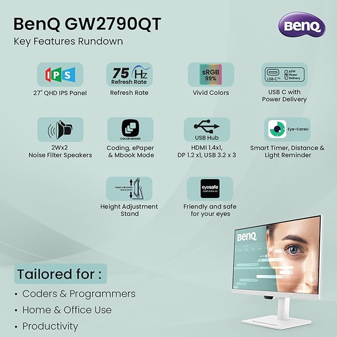 BenQ GW2790QT QHD Monitor