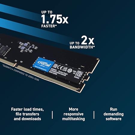 Crucial 16GB RAM DDR5 5200 MHz Desktop
