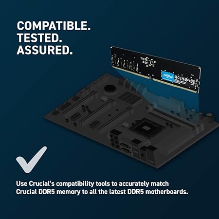 Crucial 16GB RAM DDR5 4800MHz Desktop