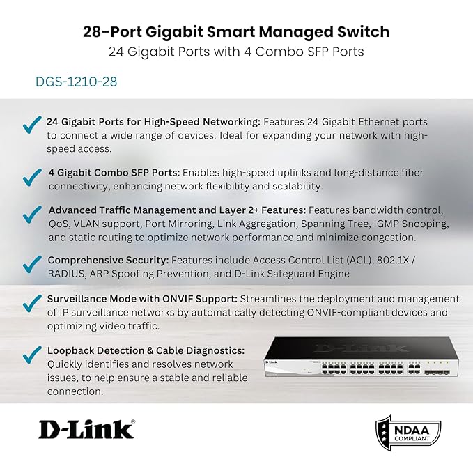 D-Link 28-Port Smart Switch