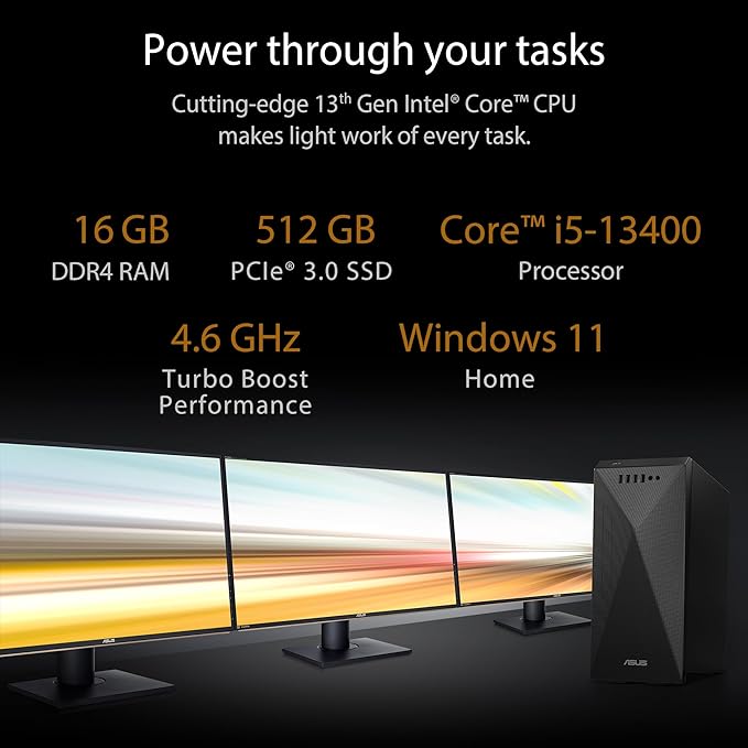 ASUS S501ME 13th Gen Tower PC Desktop
