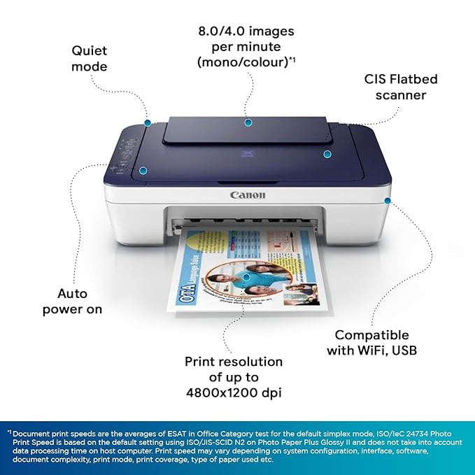 Canon E477 All-in-One Wireless Printer