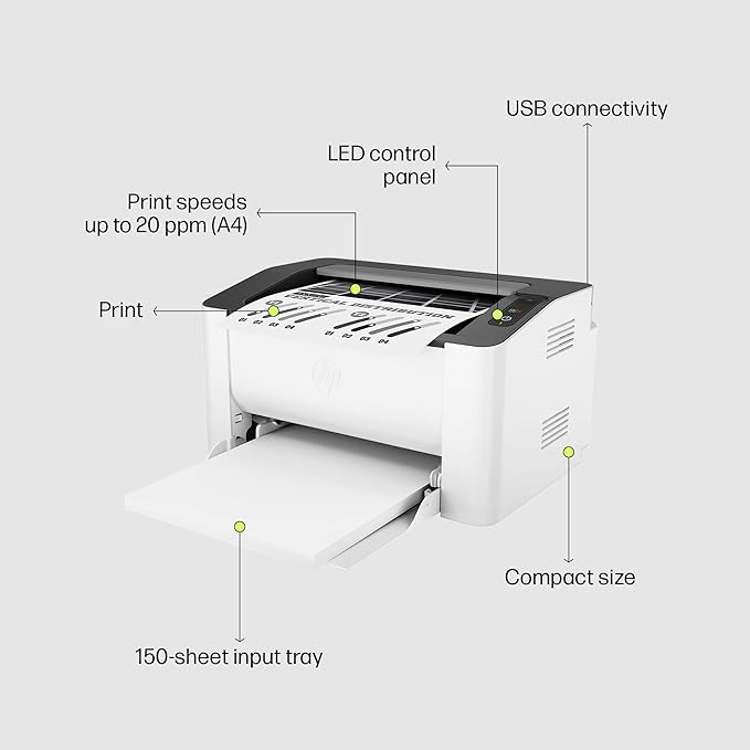 HP Laser 1008A Wired Printers