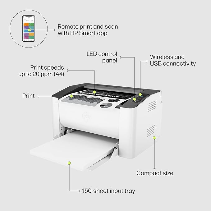 HP Laser 1008W Wireless Printers