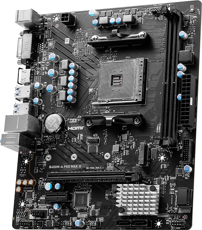 MSI B450M-A PRO MAX II Motherboard,