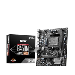 MSI B450M-A PRO MAX II Motherboard,