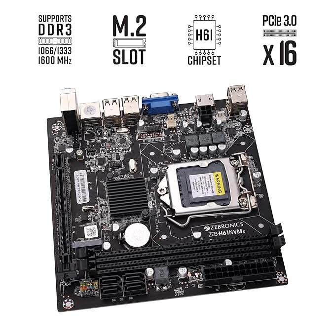ZEBRONICS H61-NVMe Motherboard