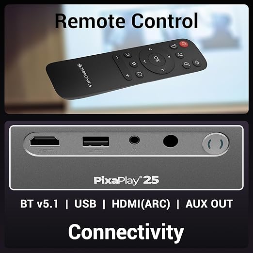 ZEBRONICS PIXAPLAY Smart Projector