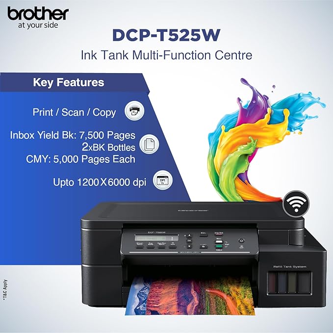 Brother Dcp-T525W WiFi Wired Printers