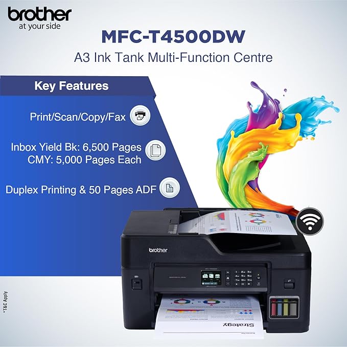 Brother MFC-T4500DW All-in-One Printer
