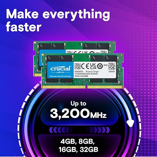 Crucial Laptop RAM 8GB DDR4