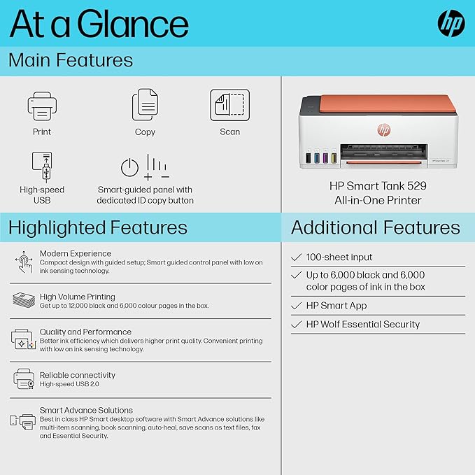 HP Smart Tank 529 Printer