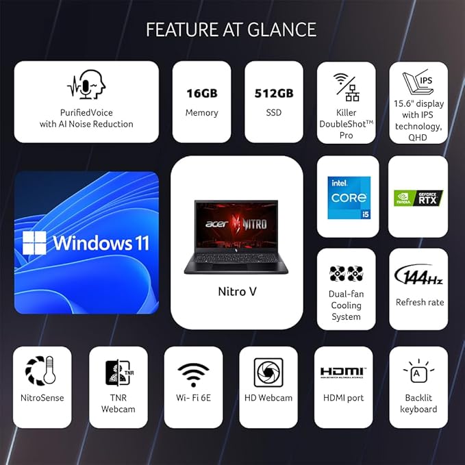 Acer Nitro V 13th Gen Gaming Laptop