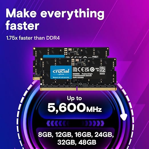 Crucial 16GB RAM DDR5 Laptop