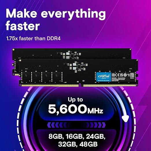 Crucial 32GB DDR5 4800MHz Desktop