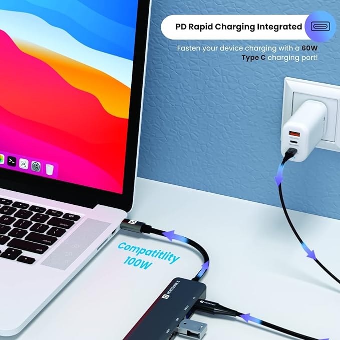 Portronics Mport 52 USB C Hub