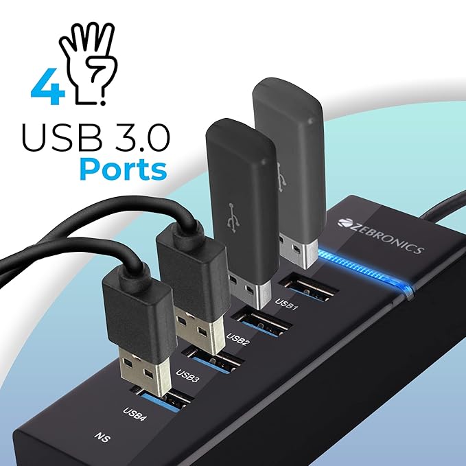 Zebronics 300HB 4 Port USB 3.0 Hub
