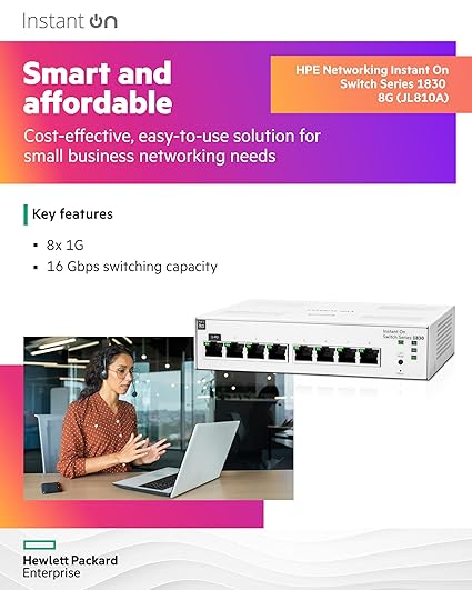 Aruba Instant 8-Port Gb Smart Switch