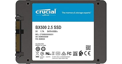 Crucial BX500 Internal Hard Drive