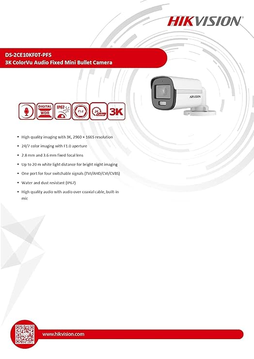 HIKVISION Mini Bullet Camera