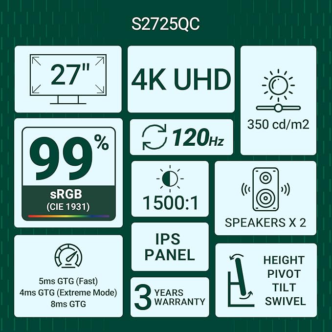 Dell S2725QC USB-C Monitor
